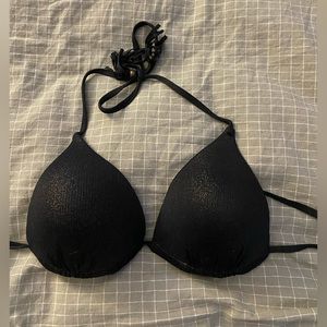 black and gold swim top